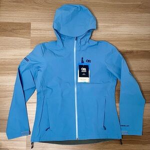 Outdoor Research Jacket Women’s Medium Blue Aspire 3L Stretch Olympic Blue